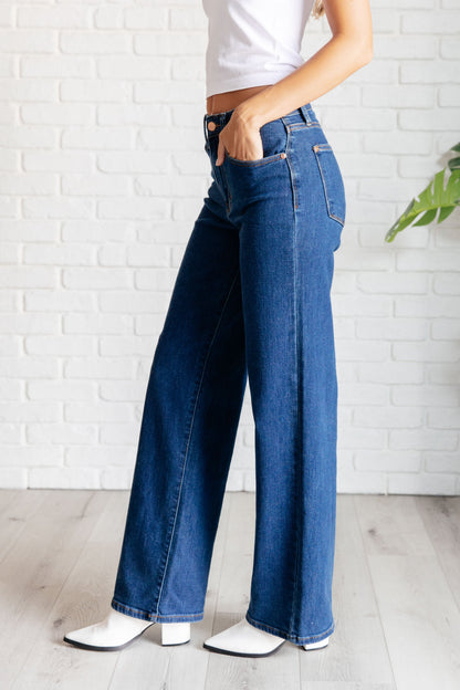 Hazel High Rise Vintage Wide Leg Jeans - Lavender Life Boutique -  -  - #tag1# - #tag2# - #tag3# - #tag4#