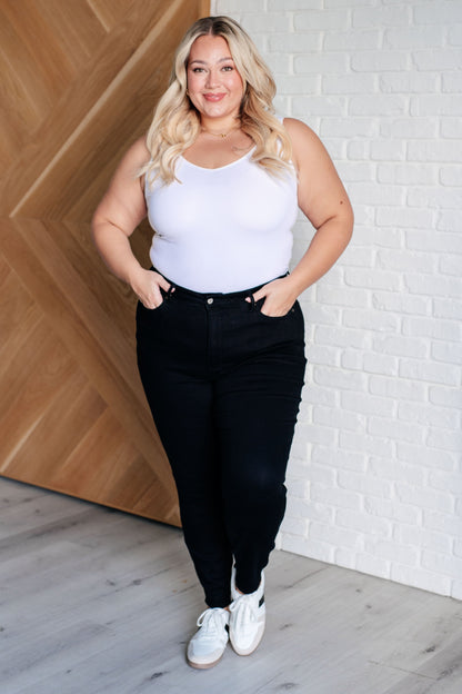 Nicole Tummy Control Skinny Jeans in Black