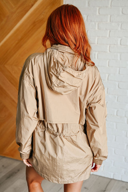 Rain, Rain Go Away Parachute Jacket in Camel - Lavender Life Boutique -  -  - #tag1# - #tag2# - #tag3# - #tag4#