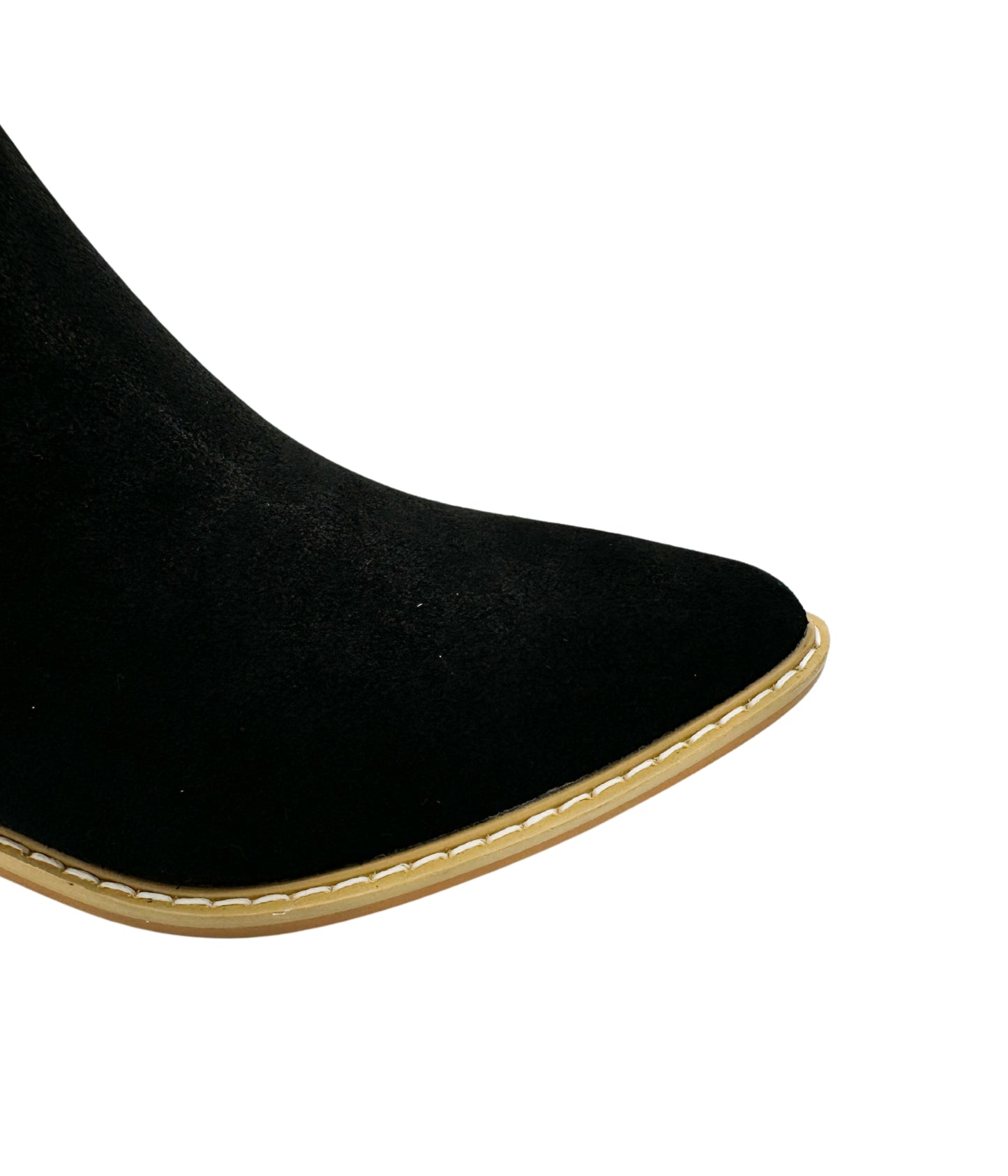 Leonor Suede Ankle Boot in Black